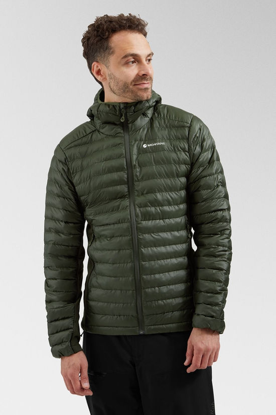 Montane Mens Icarus Lite Hooded Jacket  Oak Green