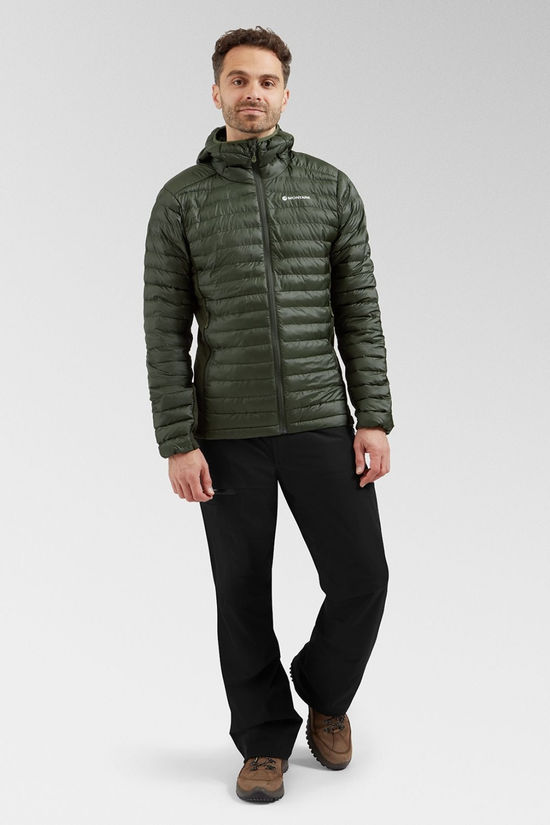 Montane Mens Icarus Lite Hooded Jacket  Oak Green