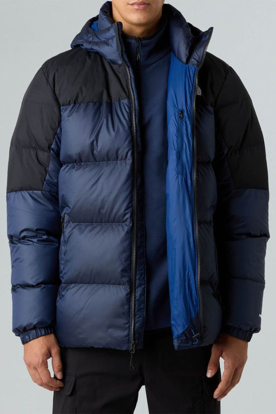 The North Face Mens Diablo Down 2.0 Hooded Jacket Estate Blue Black Heath