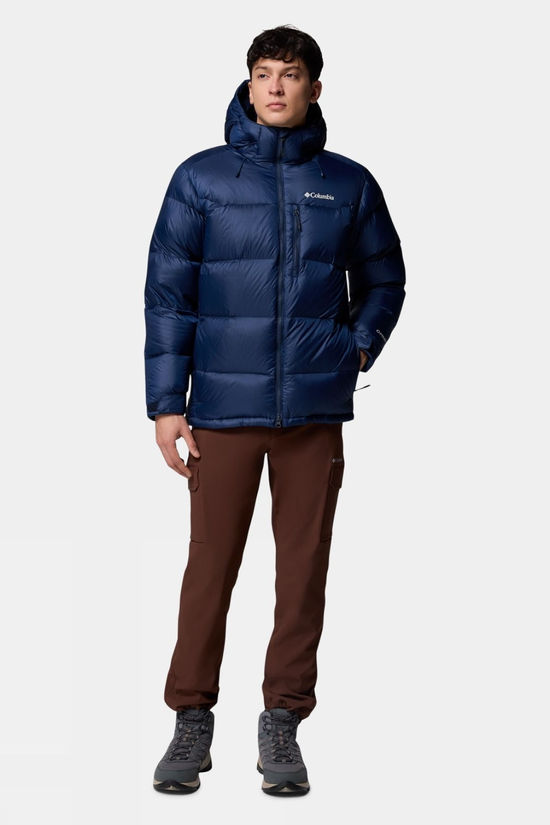 Columbia Mens Cloudview Down Hooded Jacket Collegiate Navy
