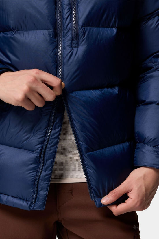 Columbia Mens Cloudview Down Hooded Jacket Collegiate Navy