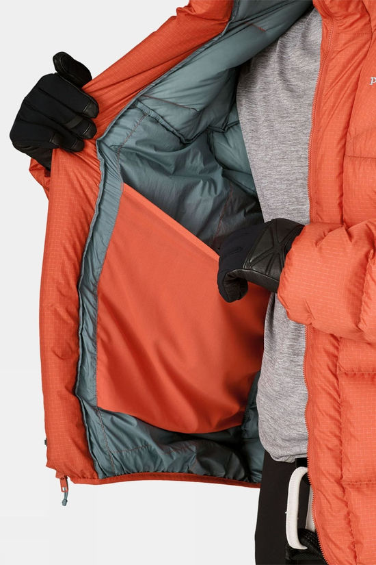 Patagonia Mens Durable Down Parka Jacket Coal Orange