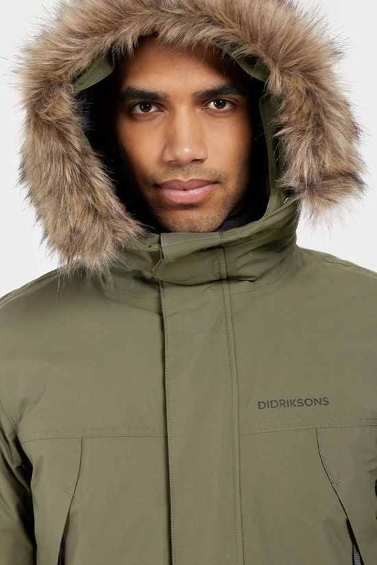 Didriksons Mens Rick USX Parka Deep Green