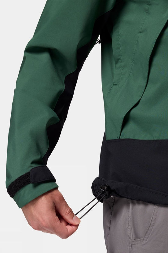 Columbia Mens Boulder Falls Jacket  Rain Forest, Black