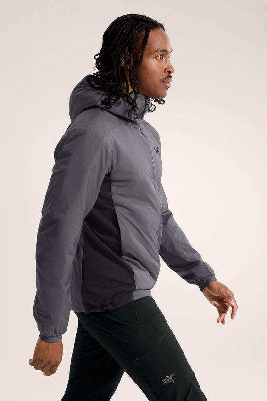 Arc'teryx Mens Atom Hooded Jacket Cloud / Black
