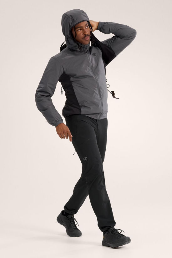 Arc'teryx Mens Atom Hooded Jacket Cloud / Black