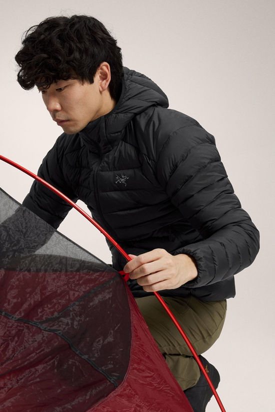 Arc'teryx Mens Cerium Hooded Jacket Black