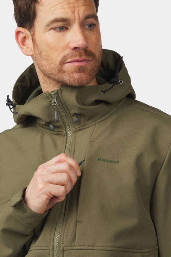 Ayacucho Mens Annapurna Softshell Jacket Kalamata