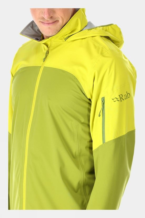 Rab Mens Kinetic Ultra Jacket Aspen Green/Zest