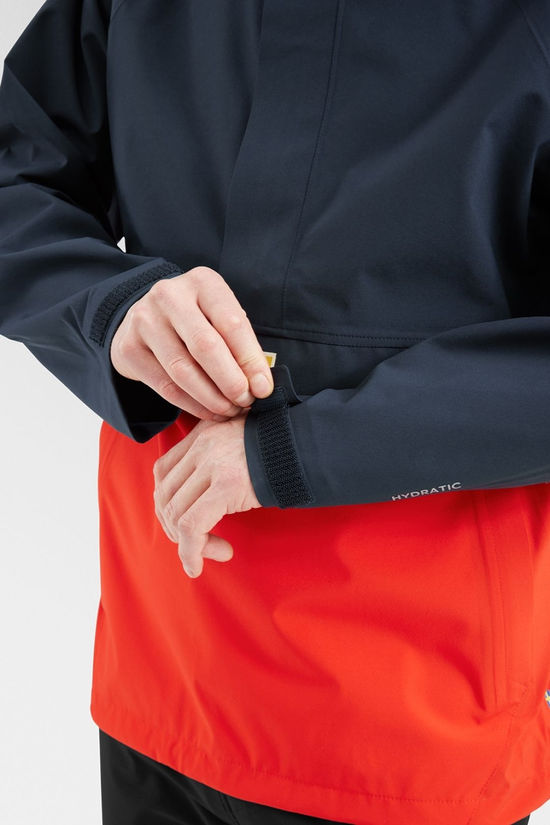 Fjallraven Mens Vardag Hydratic Anorak Dark Navy-Flame Orange