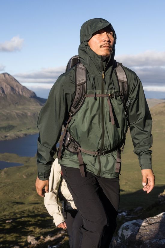 Ayacucho Mens Mountain Peak 3L Jacket Jungle Green Te