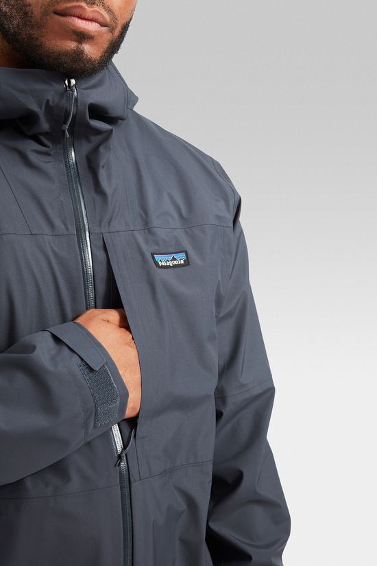 Patagonia Mens Boulder Fork Rain Jacket Smolder Blue