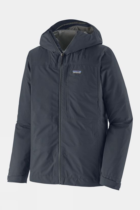 Patagonia Mens Boulder Fork Rain Jacket Smolder Blue