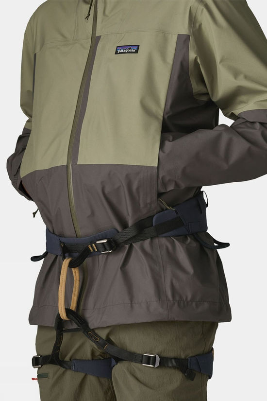 Patagonia Mens Boulder Fork Rain Jacket Forge Grey W/River Rock Green