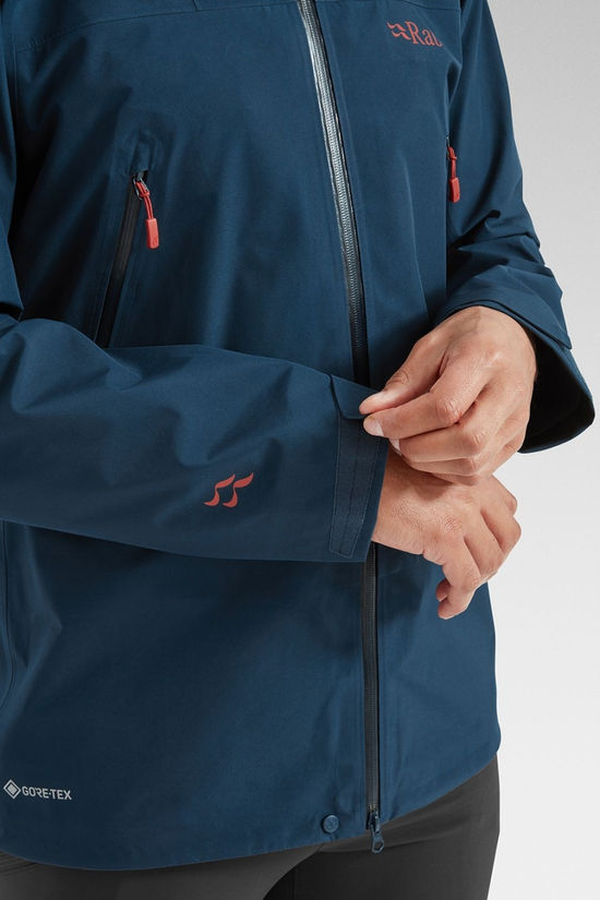 Rab Mens Yangra GTX Hike Jacket Tempest Blue/Tuscan Red