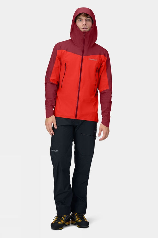Norrona Mens Falketind GTX Jacket Adrenalin/Rhubarb