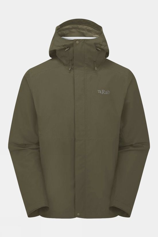 Rab Mens Downpour Jacket Army
