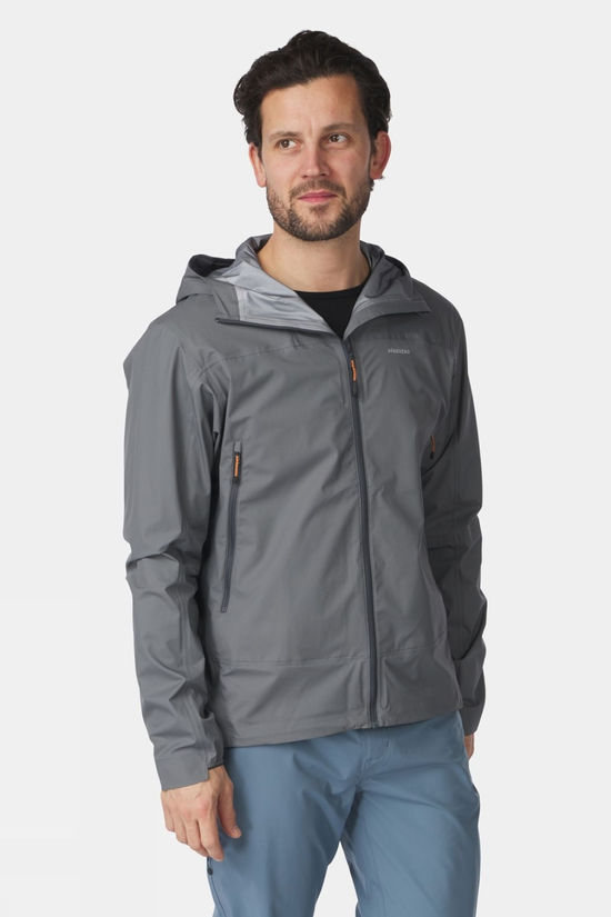 Ayacucho Mens Mountain Light Hardshell Jacket Lava Smoke
