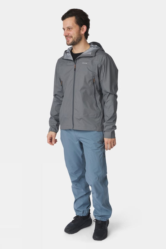 Ayacucho Mens Mountain Light Hardshell Jacket Lava Smoke