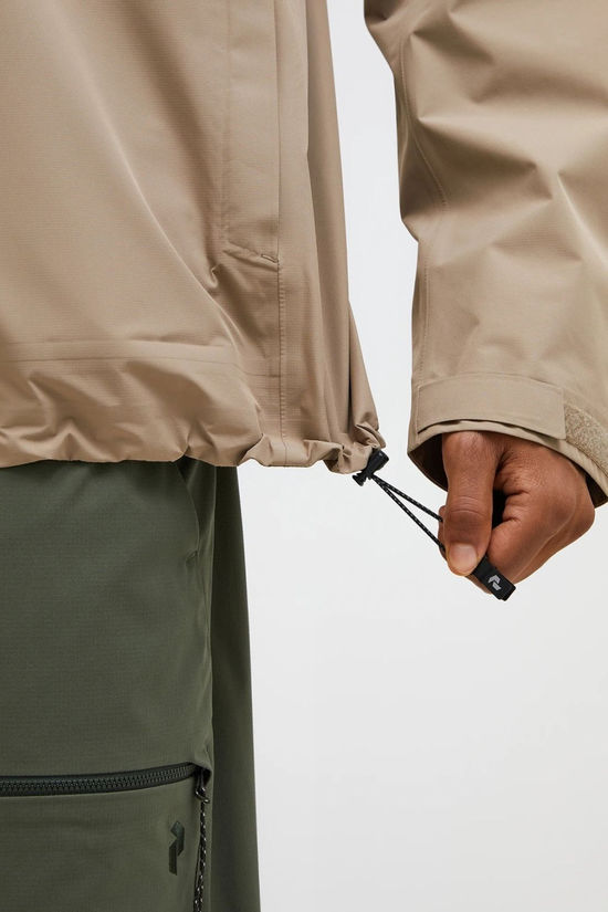 Peak Performance Mens Treeline Shell Jacket Avid Beige