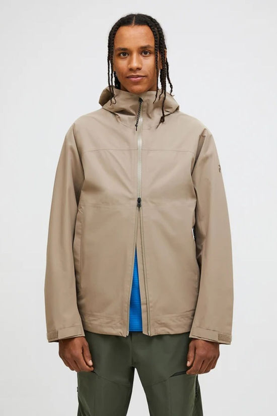 Peak Performance Mens Treeline Shell Jacket Avid Beige