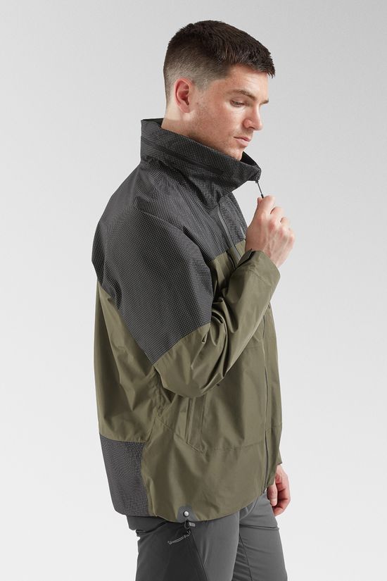 The North Face Mens Hike Devils Thumb GTX Jacket  New Taupe Green/Tnf Black