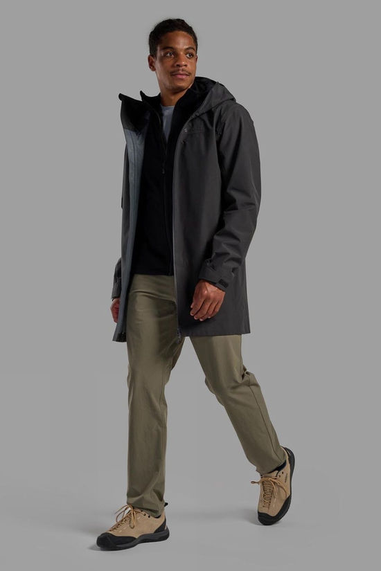 Montane Mens Spirit Long Waterproof Parka Midnight Grey