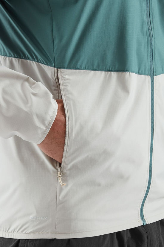 Rab Mens Windgather Hooded Jacket Sage/Pebble