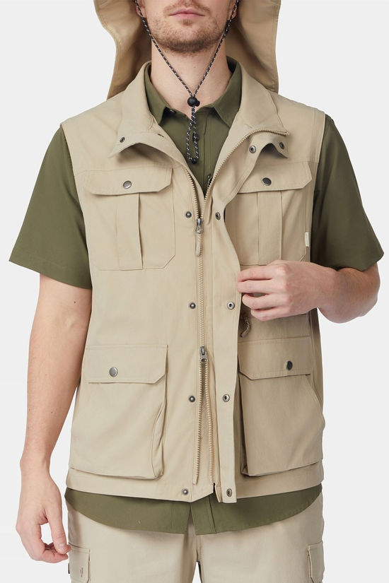 Ayacucho Mens Jungle Travel Vest II Trench Coat
