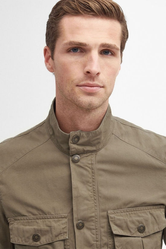 Barbour Mens Corbridge Utility Jacket Bleached Olive