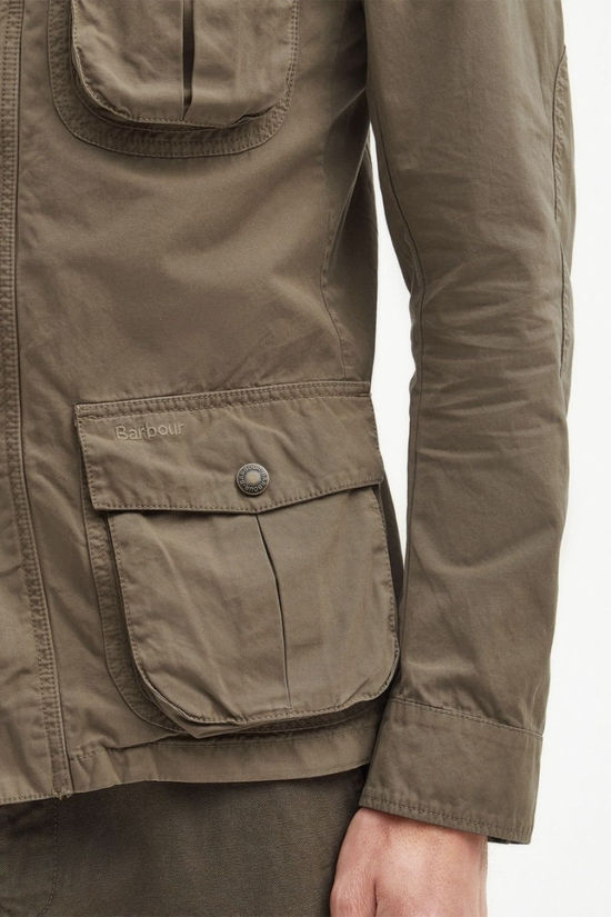 Barbour Mens Corbridge Utility Jacket Bleached Olive