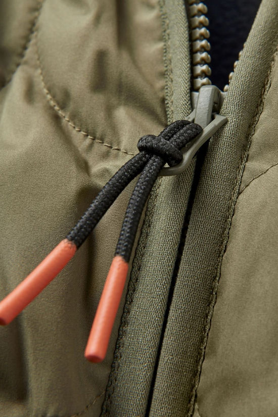 Passenger Mens Hytte Recycled Fleece-Lined Jacket Dusty Olive