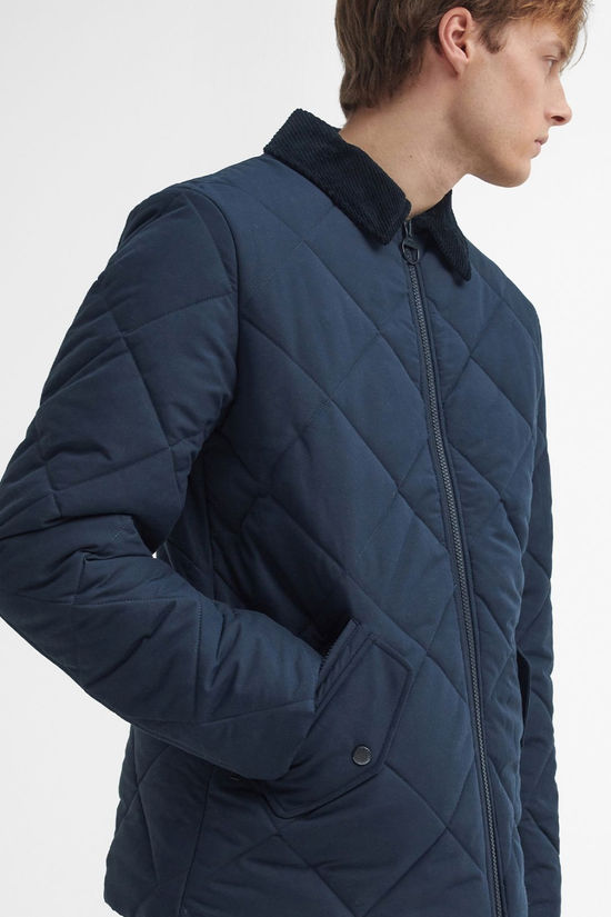 Barbour Mens City Chelsea Quilted Jacket Navy