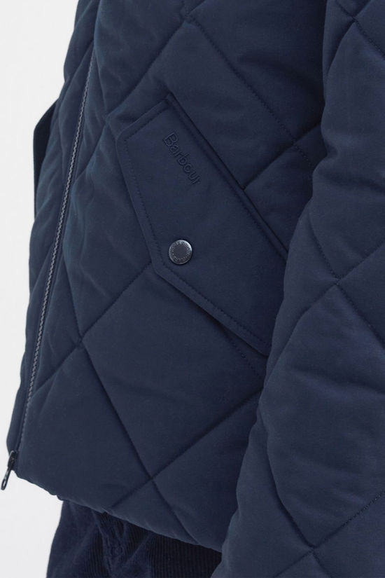 Barbour Mens City Chelsea Quilted Jacket Navy