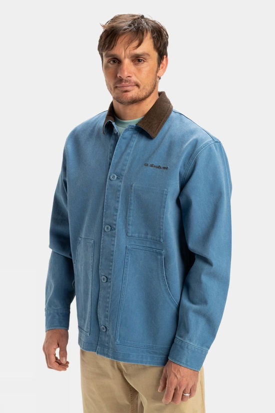 Quiksilver Mens Surf Chores Jacket Coronet Blue