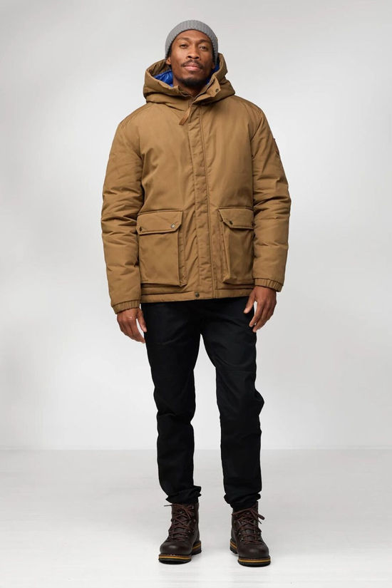 Fjallraven Mens Övik Padded Jacket Wood Brown