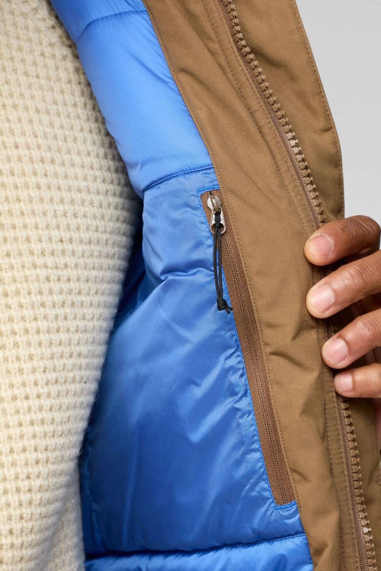 Fjallraven Mens Övik Padded Jacket Wood Brown