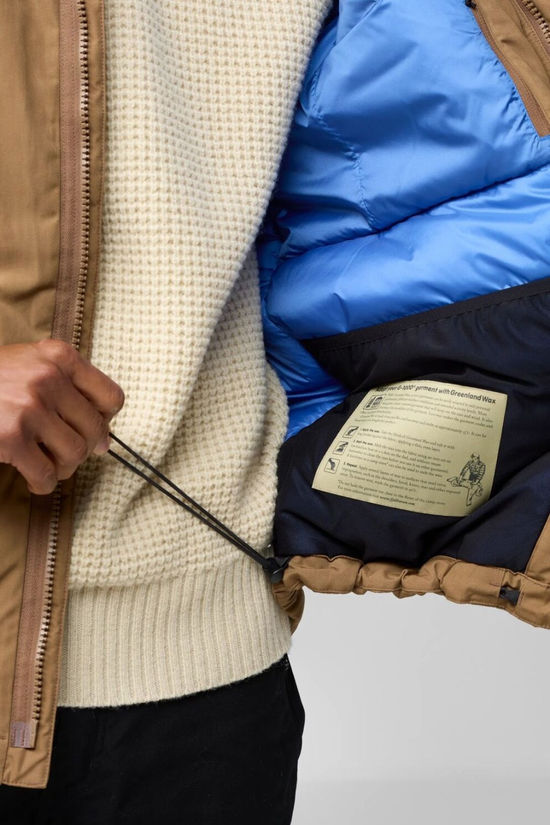 Fjallraven Mens Övik Padded Jacket Wood Brown
