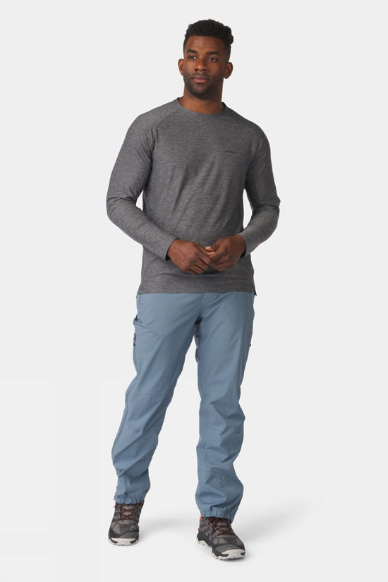 Ayacucho Mens Mountain Technical Long Sleeve T-Shirt III Lava Smoke Melange