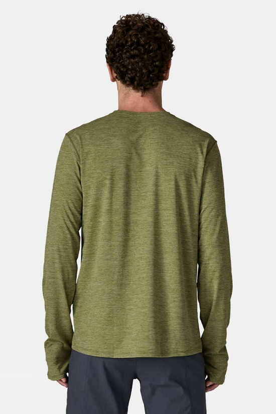 Patagonia Mens Capilene Cool Sun Long Sleeve T-Shirt  Caper Green - Buckhorn Green X-Dye