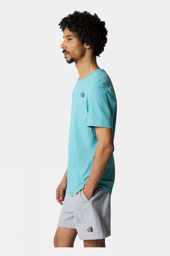 The North Face Mens Redbox Celebration T-Shirt Reef Waters Summit Navy