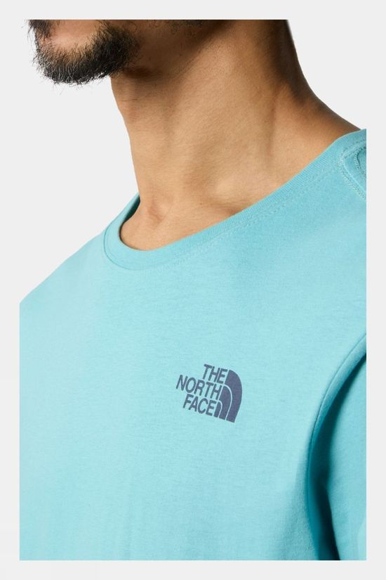 The North Face Mens Redbox Celebration T-Shirt Reef Waters Summit Navy