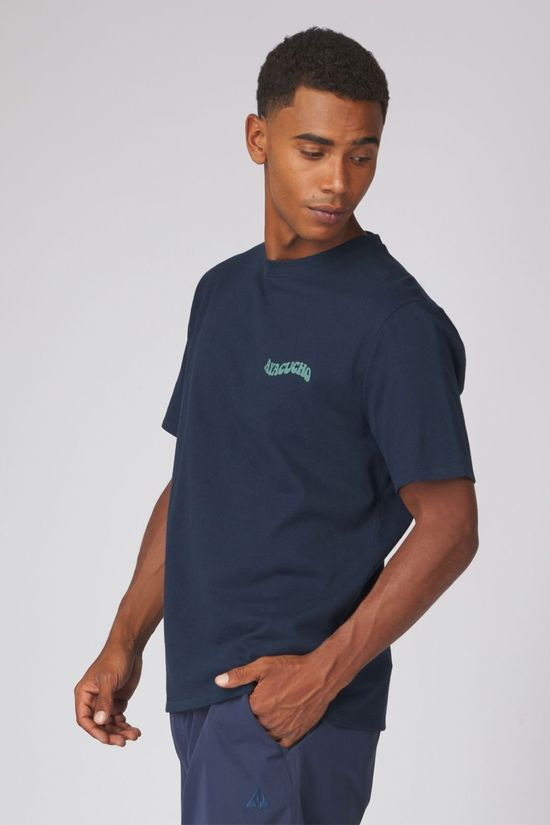 Ayacucho Mens Rolling Hills Organic Tee Navy