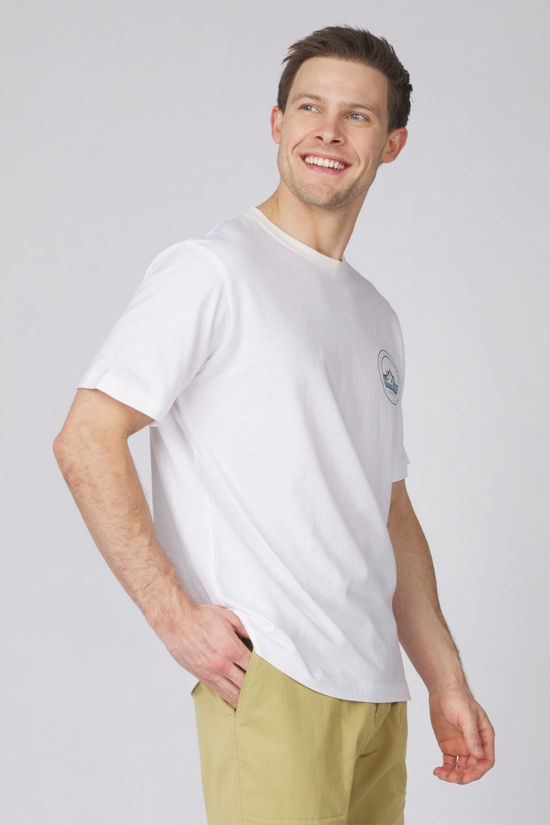 Ayacucho Mens Adventure Mountain T-Shirt White
