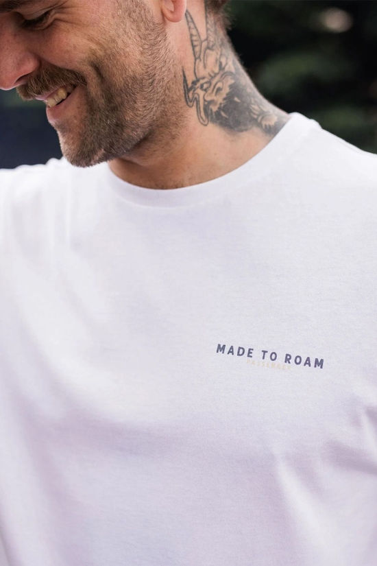 Passenger Mens Open Road Recycled Cotton T-Shirt White
