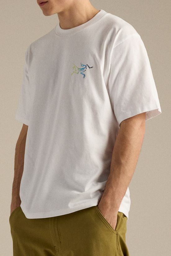 Arc'teryx Mens Kragg Cotton Logo T-Shirt White Light