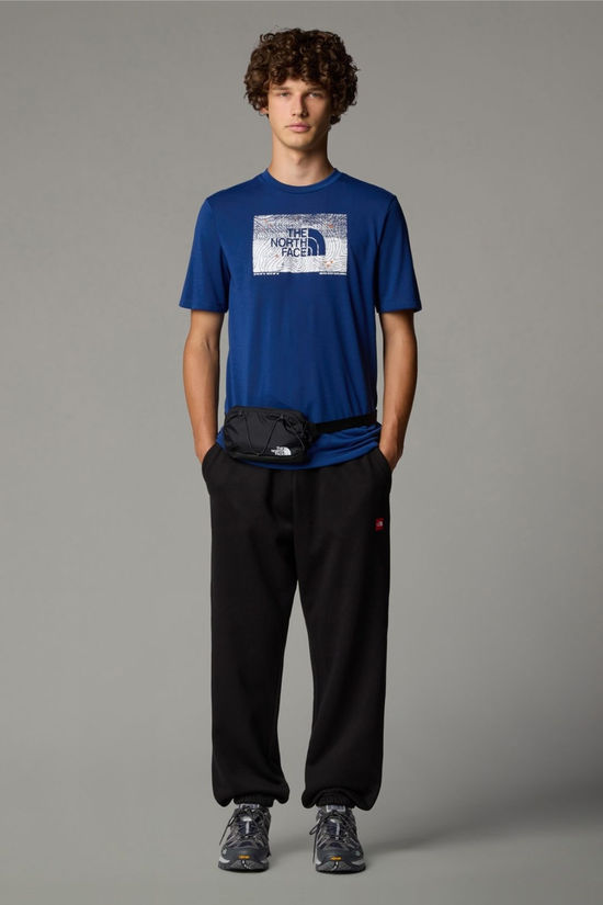 The North Face Mens Foundation Abstract Graphic T-Shirt Estate Blue