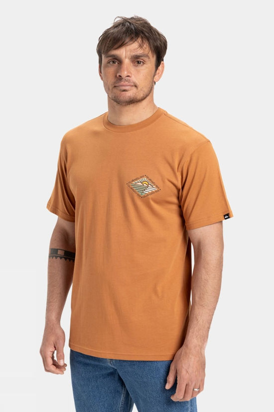 Quiksilver Mens Evo Future Islands Short Sleeve T-Shirt Bran