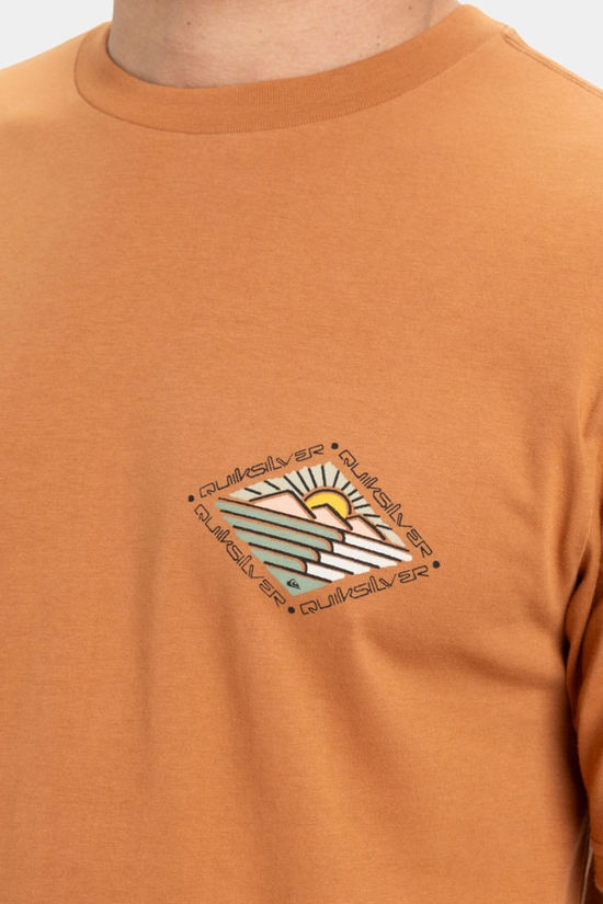 Quiksilver Mens Evo Future Islands Short Sleeve T-Shirt Bran