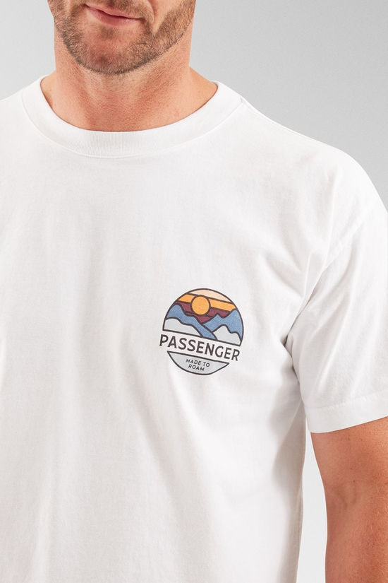 Passenger Mens Laidback Recycled Cotton Relaxed T-Shirt White